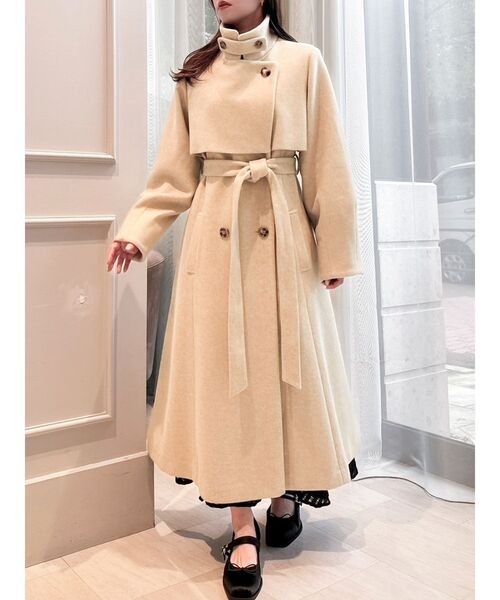 dazzlin 2WAYカラーレディコート【スタンドカラー可】 dazzlin（ダズリン）の「2WAYカラーレディコート【スタンド