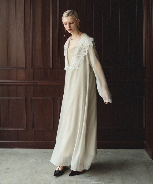 ET.UNIVER | Big collar A-line dress - Buyee, an Online Proxy