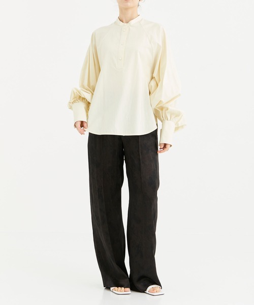 未使用品 24SS サトルササキ SATORU SASAKI ノーカラー ラグランスリーブ シャツ ブラウス プルオーバー トップス SS24-SH02-103 1 楽天市場】【中古】未使用品 24SS サトルササキ SATORU SASAKI