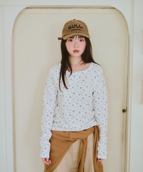 common gull products 記憶の中のガル ニット帽 ピンク common gull