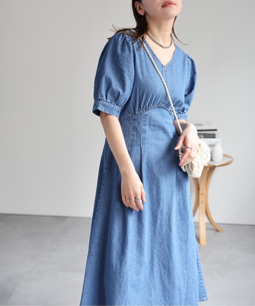 AP RETRO | ウエストタックデニムワンピース - Buyee, an Online Proxy