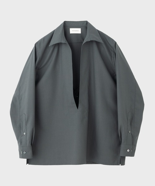 MARKAWARE | ORGANIC WOOL 2/80 TROPICAL VAREUSE SHIRT - Buyee, an 