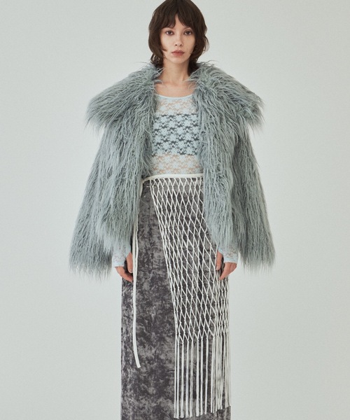 yae/Macrame knitting wrap skirt ラップスカート yae】Macrame knitting wrap skirt / マクラメ編みラップ