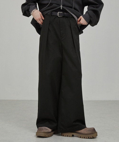 【美品】ensou. DONIS TROUSERS ensou. Doni's Trousers (Brown Stripe) / E12P002