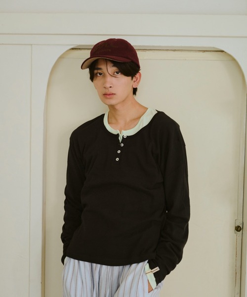 common gull products パックヘンリーロンTEE COMMON GULL PRODUCTS. | ひとえふたえパックヘンリーロンTEE - Buyee