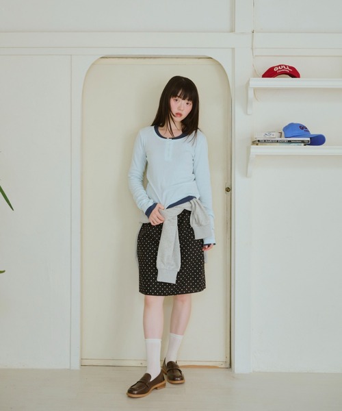 COMMON GULL PRODUCTS. | ひとえふたえパックヘンリーロンTEE - Buyee