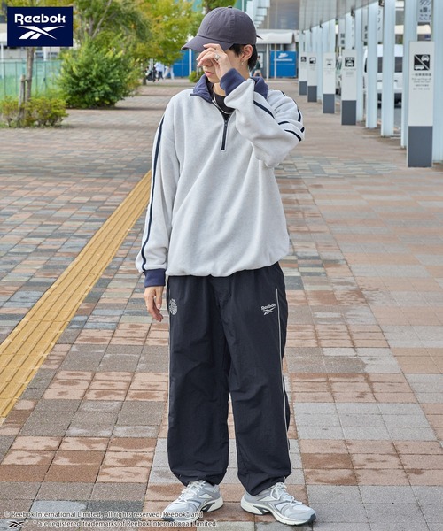 REEBOK | Reebok/リーボック 別注 ロゴ刺繍 ドロスト ナイロンワイド