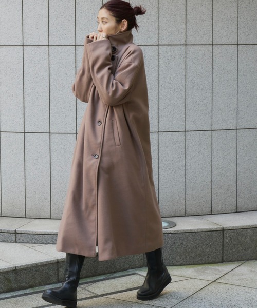 Auntie Rosa Holiday スタンドカラー3WAYロングコート