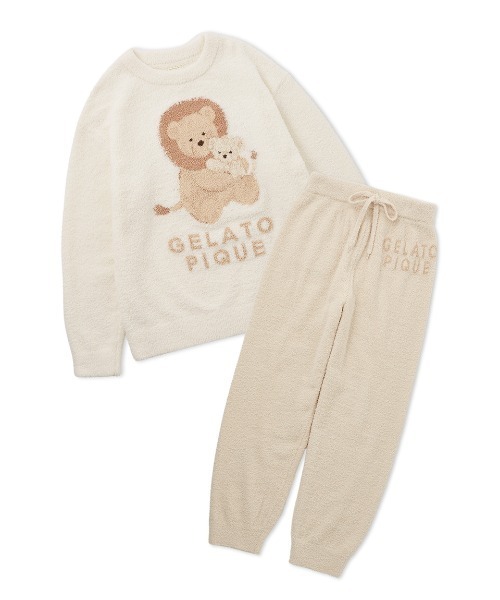 gelato pique アイスジャガードプルオーバー&ジェラートランダムパンツ