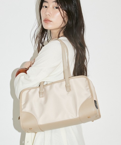 THEATRE PRODUCTS | ナイロンツイルスクエアハンドバッグL - Buyee, an