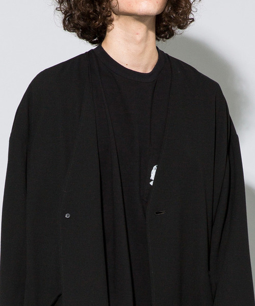 DIET BUTCHER | 【DIET BUTCHER SLIM SKIN】Super100's no collar coat