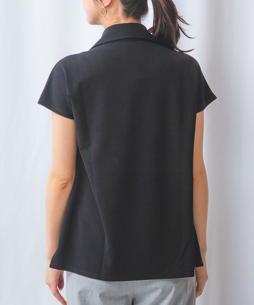 【NARACAMICIE】NEROフリルチュニックカットソー NARACAMICIE】NEROフリルチュニックカットソー(1(M)9号 ブラック