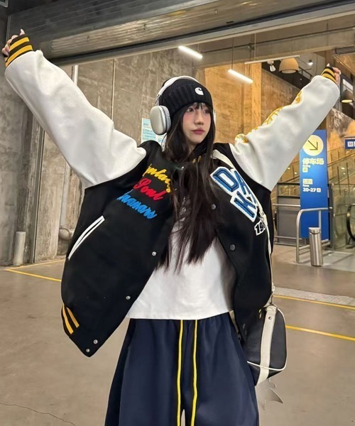 NANEA | 刺繍入りスタジャン - Buyee, an Online Proxy Shopping