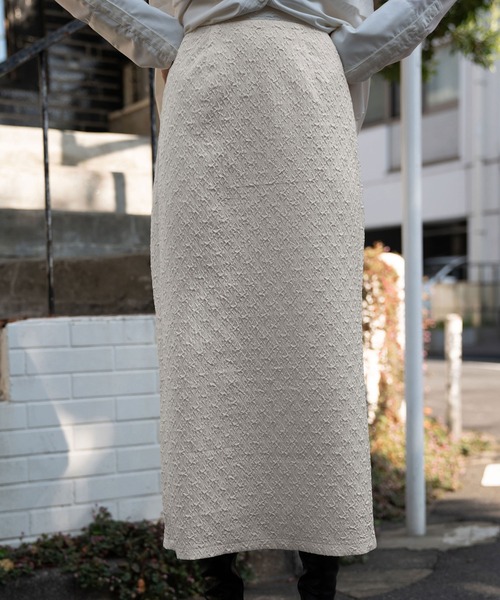 WILLFULLY | back slit jacquard tight SK - Buyee, an Online Proxy  