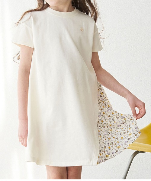 Rope Picnic Rope Picnic Kids サイド小花プリーツ半袖ワンピース Buyee日本代购服务 于zozotown购物 Bot Online