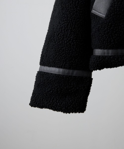 CLEL 4way リバーシブルフェイクムートンジャケット 【CLEL】4way