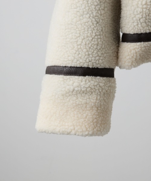 CLEL】リバーシブルフェイクムートンジャケット(xs) CLEL】4way