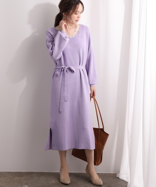 Vis Machine Washable 前後2way ベルト付きミラノリブワンピース Buyee An Online Proxy Shopping Service Shop At Zozotown Bot Online