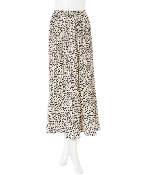 スカート bba ohukuro FIFTH | 【低身長さん向け】レオパードプリーツスカート《U150サイズ