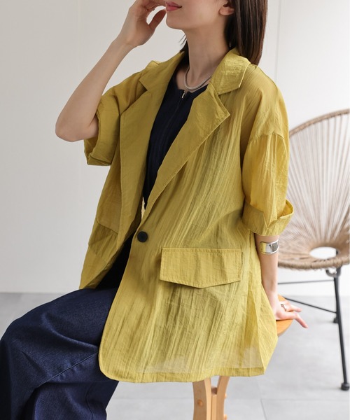 セットアップ ジャケット テーラード ダブルブレスト 半袖 S/XL ZARA - ZARA ザラ ダブルブレスト テーラードジャケット スーツ