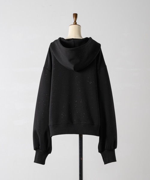 LALLANA | Lame coco zip-up hoodie / ラメココジップアップフーディー