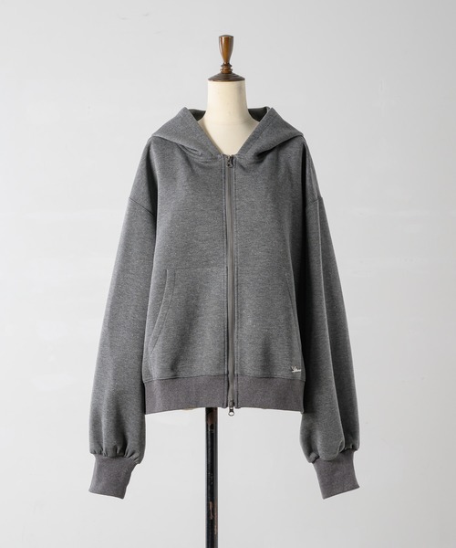 Lallana ラメココジップアップフーディー LALLANA | Lame coco zip-up hoodie / ラメココジップアップフーディー