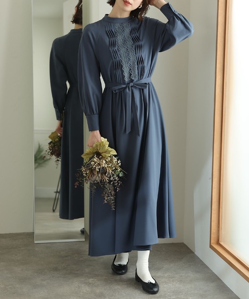 atlo 袖あり&ミモレ丈3点セット結婚式フォーマルオケージョンドレス