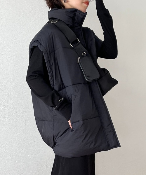 WEE9S | over size fake down vest / オーバーサイズフェイクダウン 