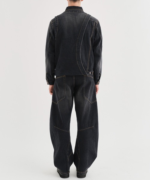E*t様 KHOKI Draped denim pants/23aw-p-07 KHOKI / コッキ】Draped denim pants/ドロップドデニムパンツ
