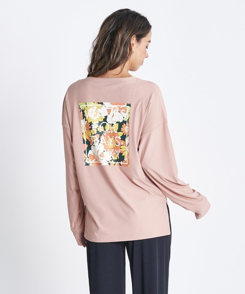 ROXY | VINTAGE FLOWER L/S T/ロキシーボタニカル柄速乾UVカット