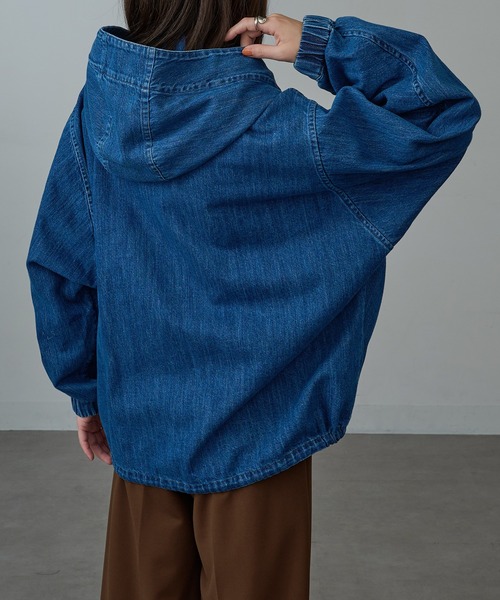 VACHEMENT | 【VACHEMENT】フードジップデニムジャケット ブルゾン