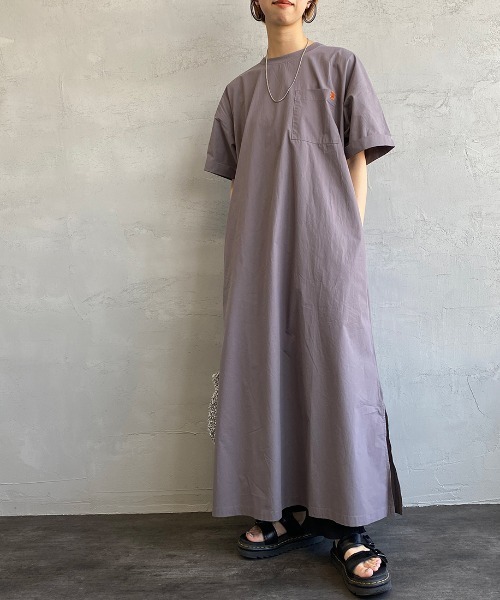 Universal Overall Universal Overall ユニバーサルオーバーオール 別注 マキシ丈素材切り替えワンピース Buyee日本代購服務 於zozotown購物 Bot Online