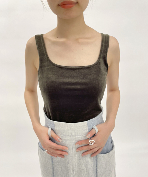 「SIMONE WILD」 ノースリーブトップス SMALL イエロー レディース SIMONE WILD/シモーネ ワイルド Athletic トップ（タンクトップ