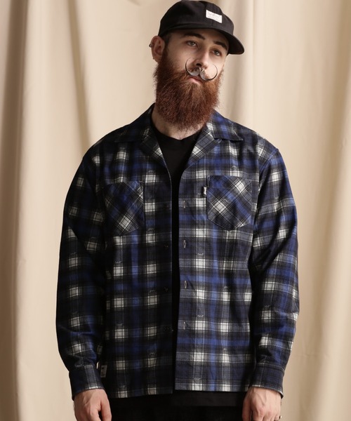 SCHOTT | Schott/ショット/LS OMBRE FLANNEL SHIRT/オンブレ