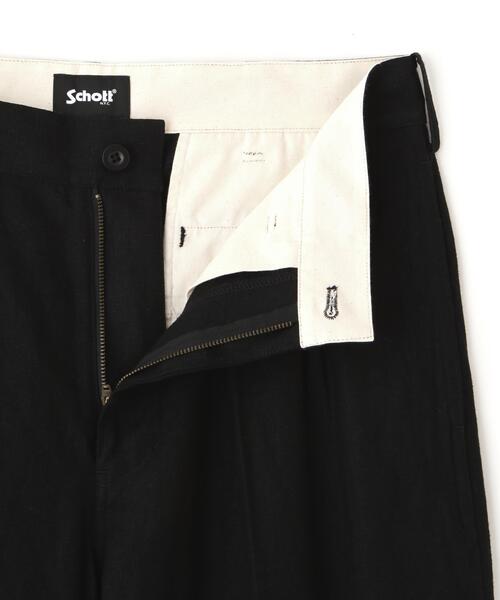 SCHOTT | Schott/ショット/LINEN TROUSERS/リネン トラウザー - Buyee
