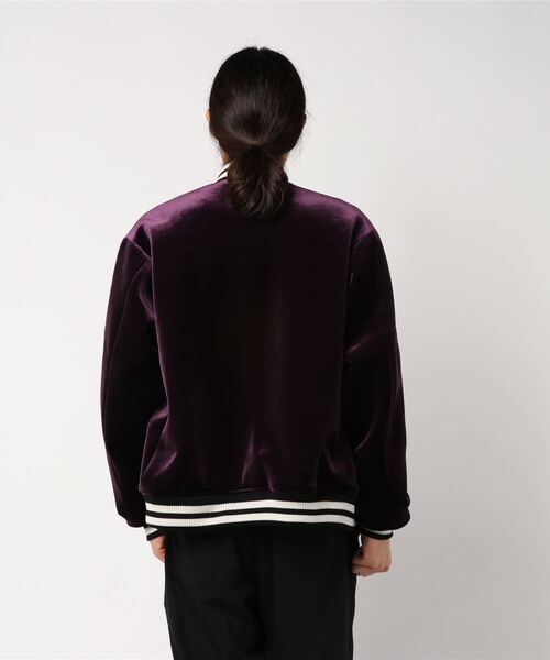 SEVESKIG | SEVESKIG セブシグ / VELVET EMBROIDERY SOUVENIR JACKET ...