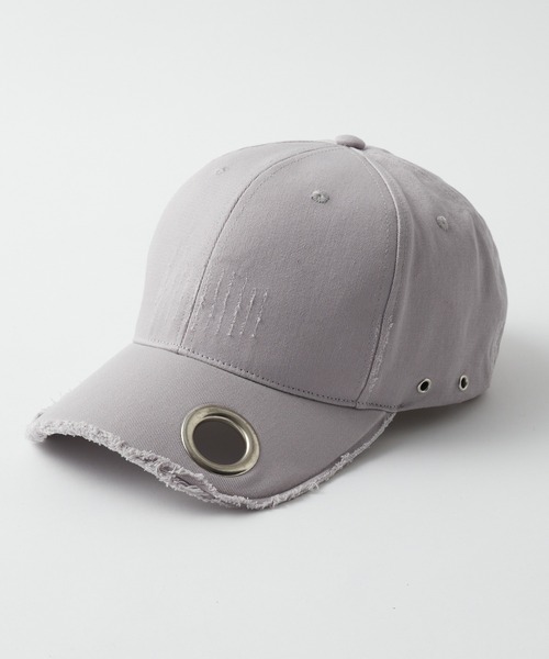 GRANCY アイレット デザイン ダメージ キャップ ブラック GRANCY | 【GRANCY】EyeletDesign DamageCap / アイレット