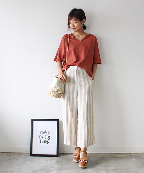 Mode Robe ストライプリネンパンツ Buyee An Online Proxy Shopping Service Shop At Zozotown Bot Online