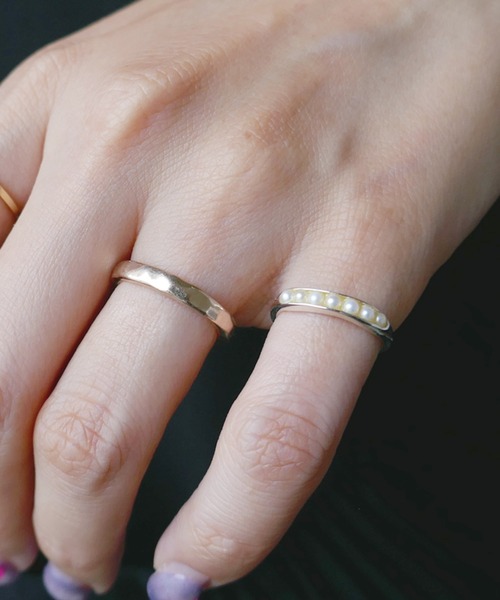 e.m パールデザイン シルバーリング e.m. 2025 S/S NEW COLLECTION