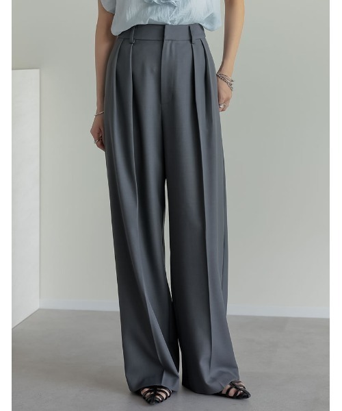 2025SS YENN 【HIGH RISE WIDE PANTS】 Pull-On High-Rise Wide Leg Pant