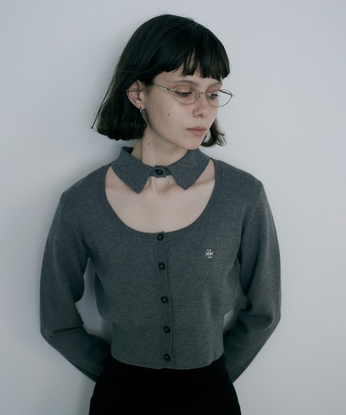 トップス Interlock Knit Shirt Neck Cardigan SORIN | Interlock Knit Shirt Neck Cardigan - Buyee, an
