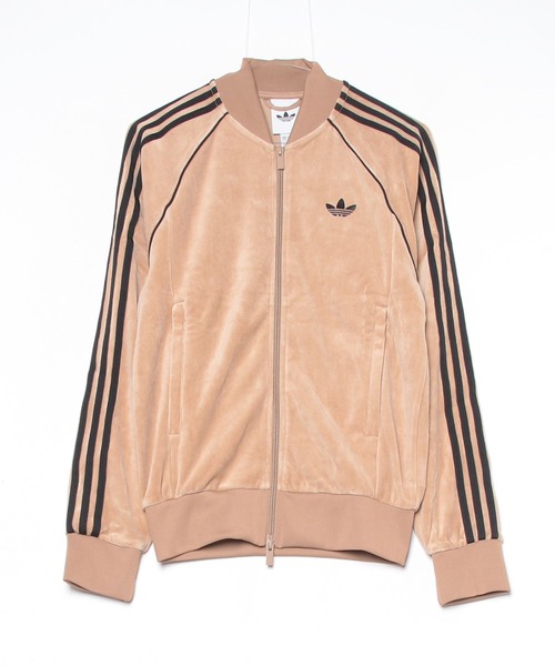 FRED PERRY ベロア トラックジャケット ベージュ ジップアップジャージ