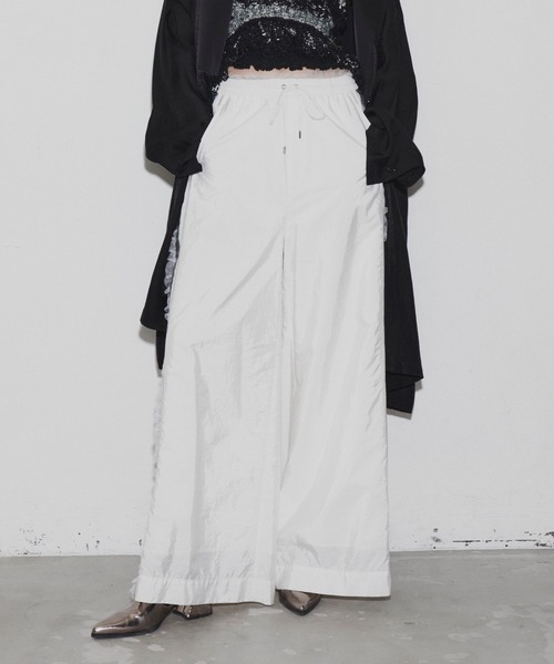 LA BELLE ETUDE デニム×ギャザーチュールパンツ LA BELLE ETUDE