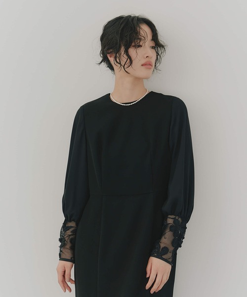 KAENE | レース×シフォンドレス［white collection］ - Buyee