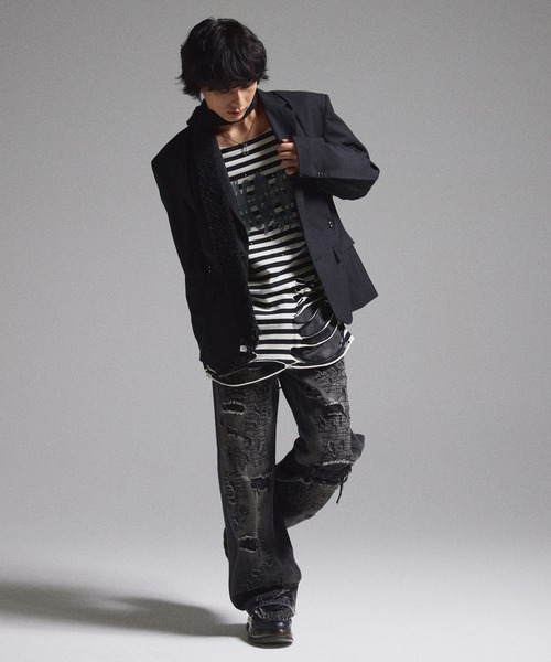 GRANCY 【GRANCY】Pierced Tuck Tailored Jacket / ピアスデザイン