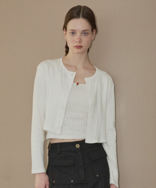 giunon ローズカーディガンセット GIUNON（ジウノン）の「rose cardigan set / ローズカーディガン