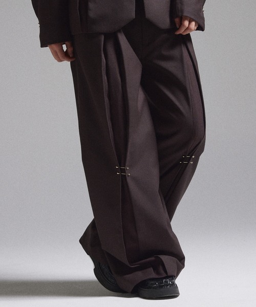 GRANCY | 【GRANCY】Pierced Tuck Slacks / ピアスデザインタック