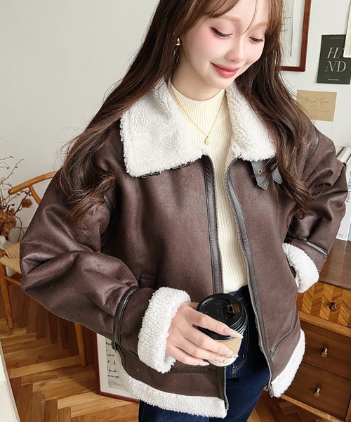 MOMENT+ | 【累計販売枚数2万枚突破！】フェイクレザー×ボアフェイク