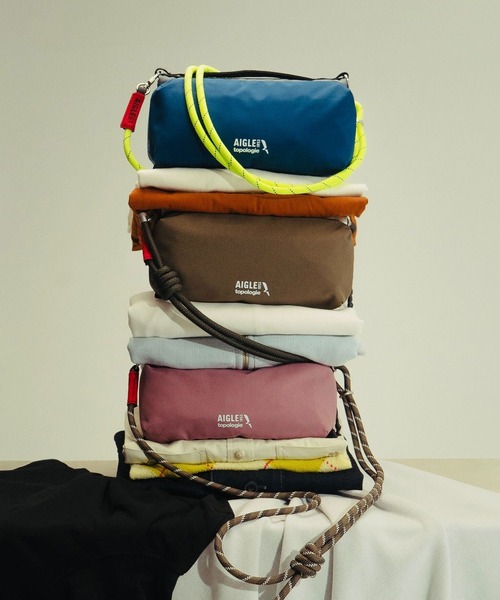 Topologie×Aigle ✦ ボトルサコッシュ（ストラップ付） 撥水 Topologie トポロジー(R) Bottle Sacoche ボトルサコッシュ
