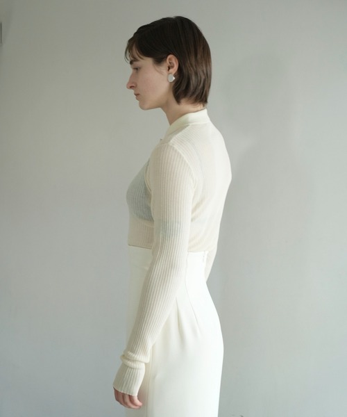 CLANE | SHEER RIB KNIT SHIRTS - Buyee, an Online Proxy